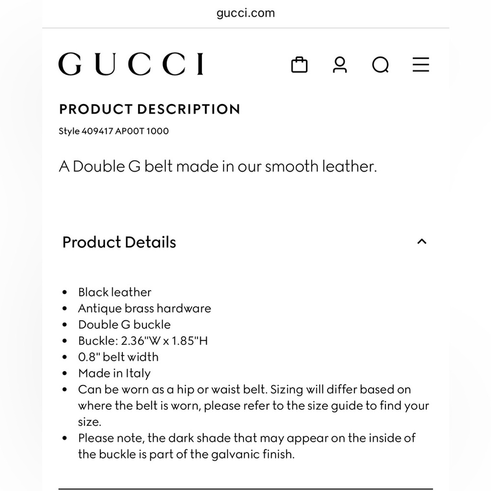 Gucci GG Marmont thin belt - Picture 4 of 6
